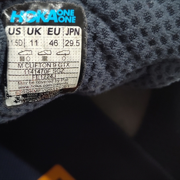 Hoka Men's Navy and Orange Athletic Shoes - Picture 12 of 16